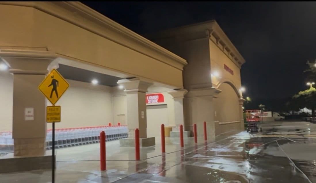 Gallery photos for Overnight Building Wash and Gum Removal at Costco London Square: Image #1