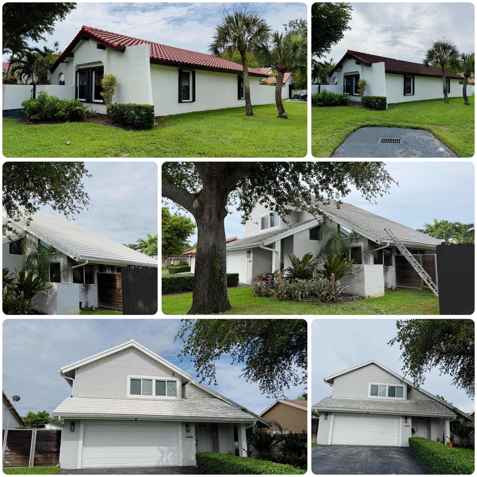 Gallery photos for Roof Soft Washing on Two Kendall Homes: Image #2