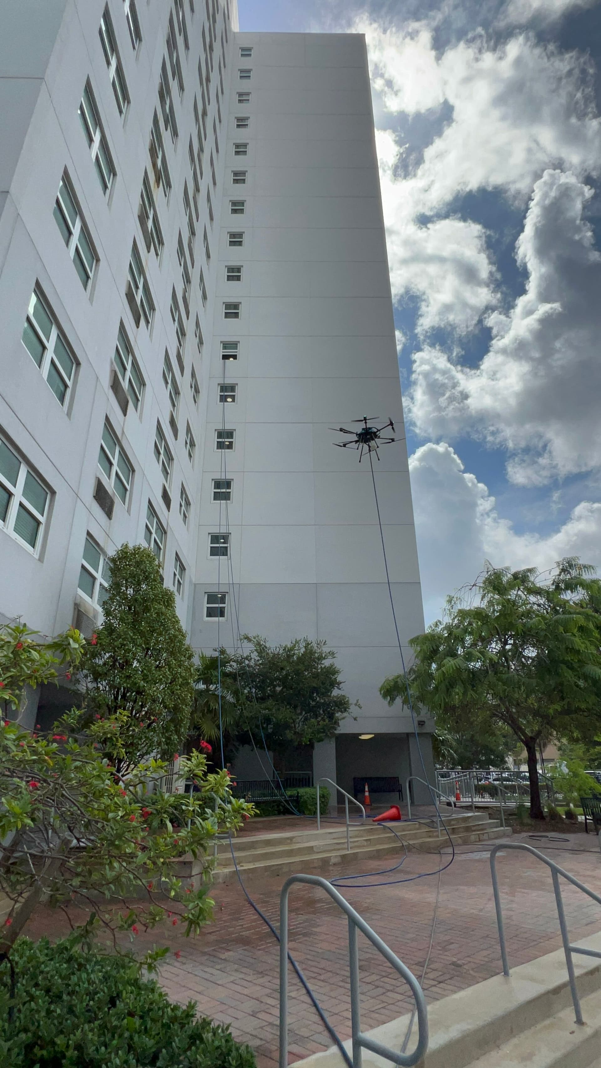 Gallery photos for 18-Story High Rise Exterior Cleaned with Drone Technology: Image #4