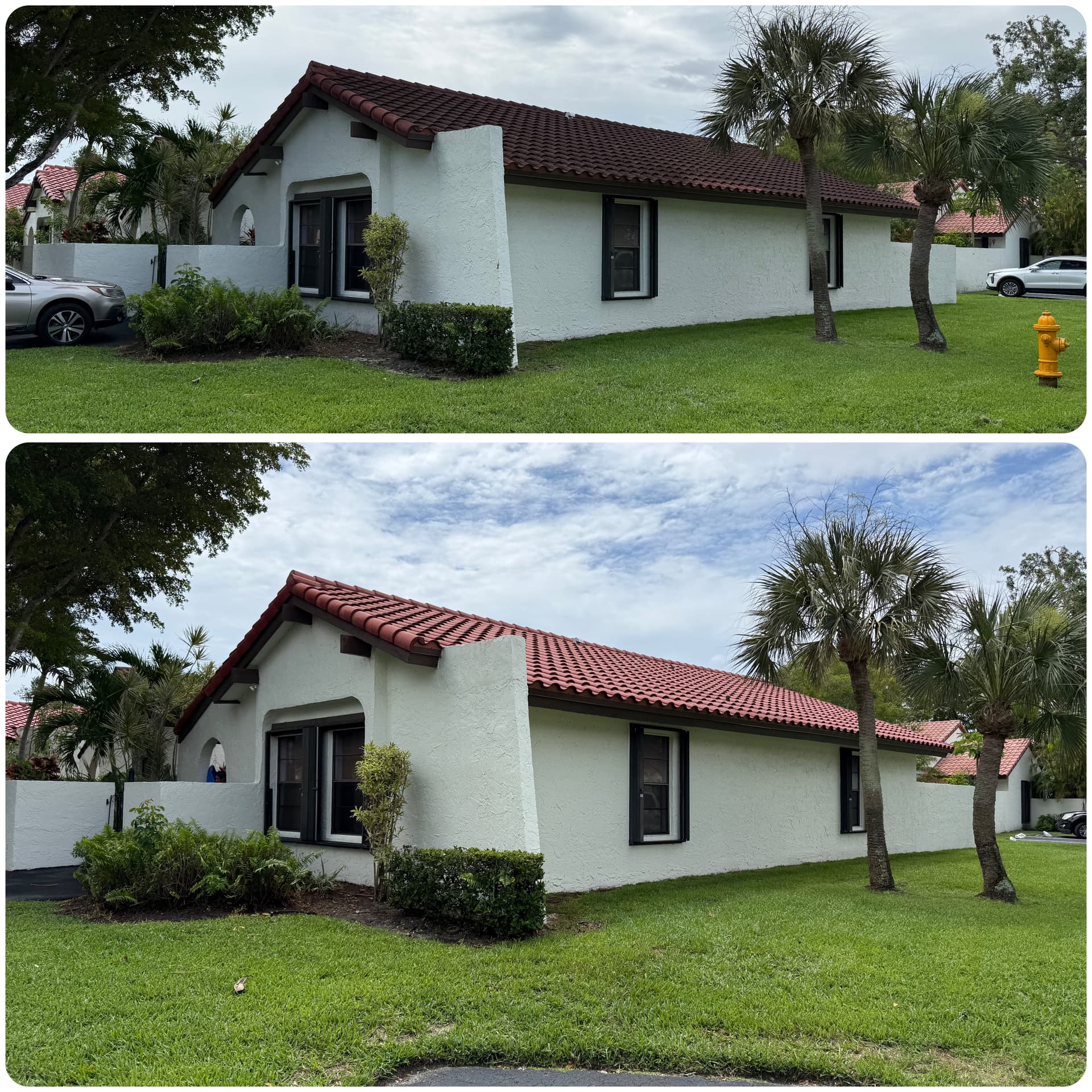 Gallery photos for Roof Soft Washing on Two Kendall Homes: Image #1