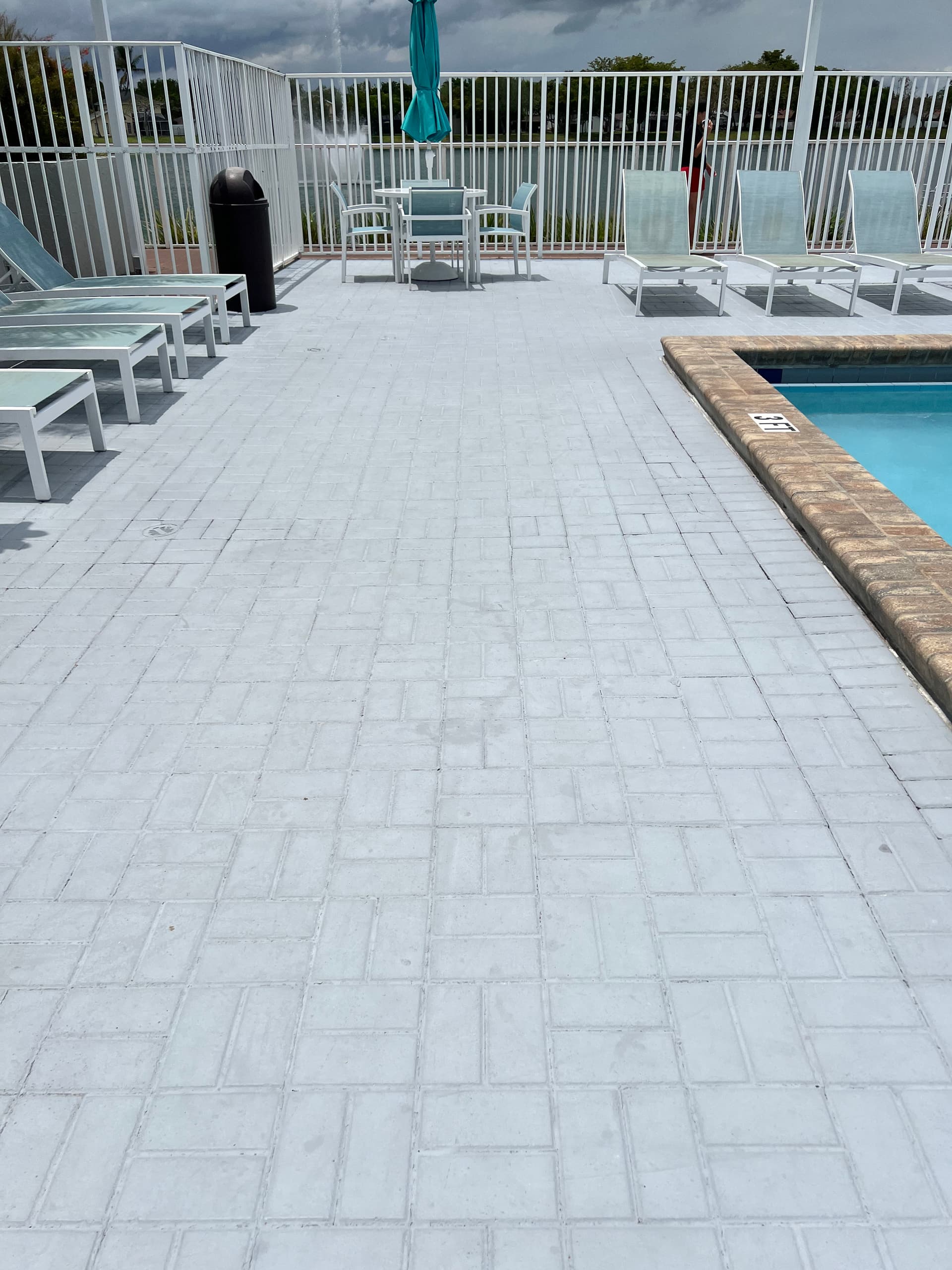 10,000 Sq Ft Pool Deck Cleaning and Cool Deck Install in Country Walk image