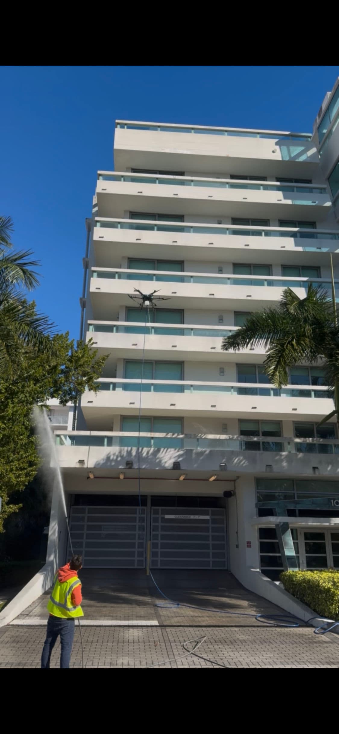 Gallery photos for High Rise Drone Cleaning in Bay Harbor Islands: Image #1