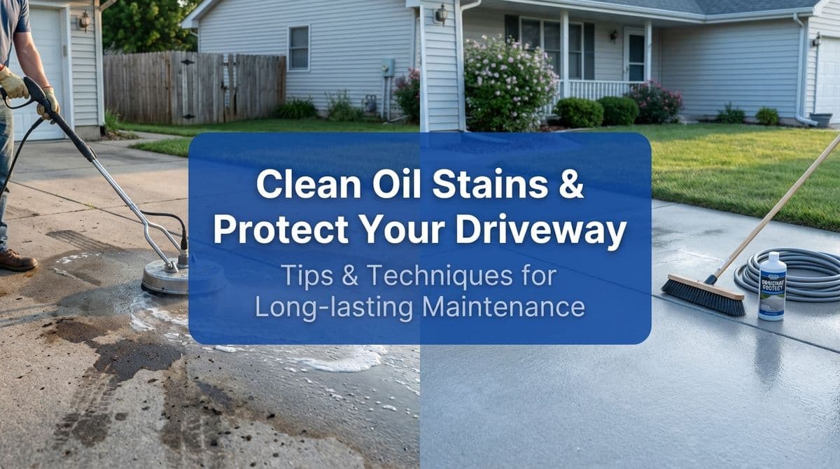 How to Clean Oil Stains and Protect Your Driveway image