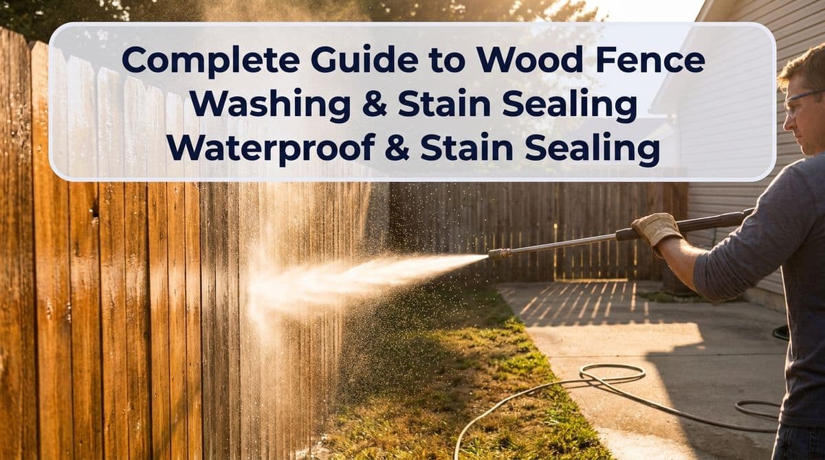Complete Guide to Wood Fence Washing & Stain Sealing image