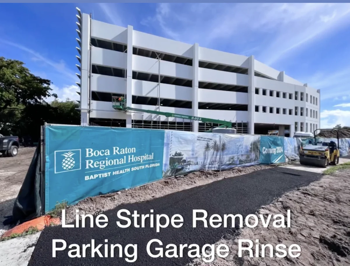 Parking-garage work at Boca Raton Regional Hospital.