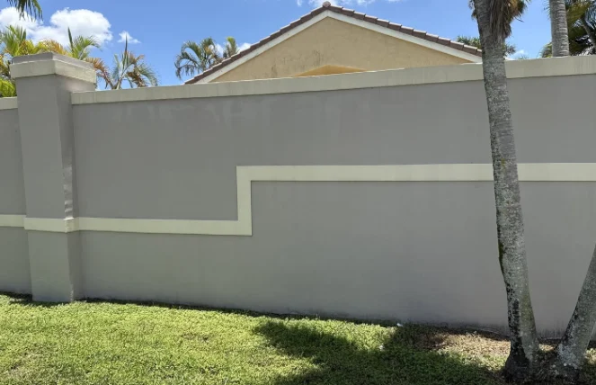 HOA wall cleaning in Davie.