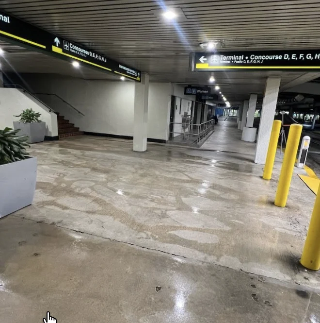 Arrivals and terminal approach surfaces during airport maintenance
